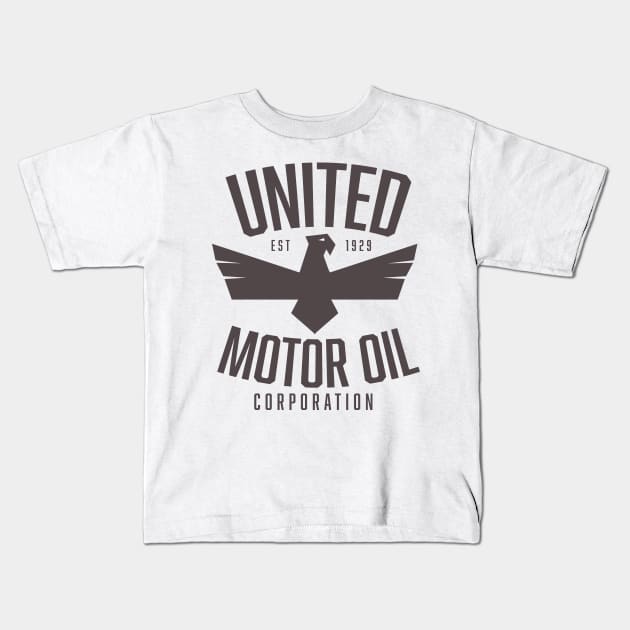 United Motor Oil Corporation Kids T-Shirt by nickemporium1